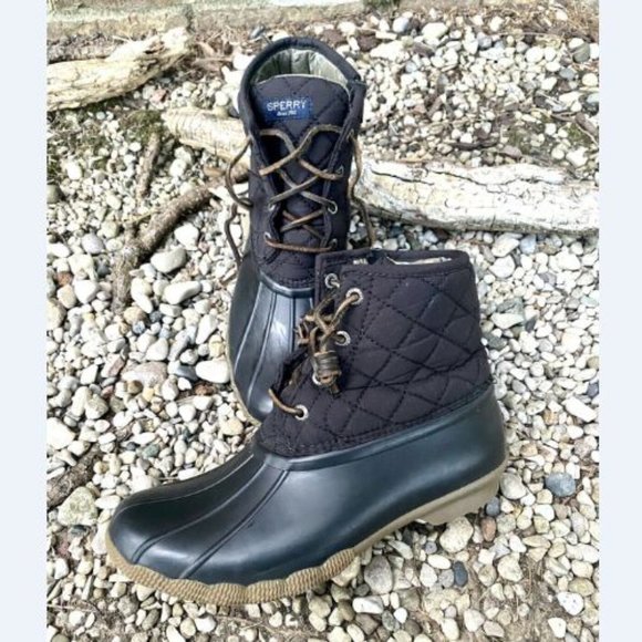 black sperry snow boots